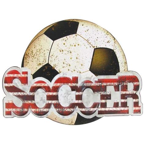 tim round soccer metal box deco|Amazon.com: Soccer Wall Decor.